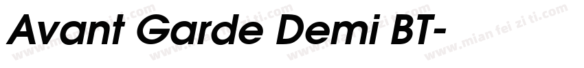 Avant Garde Demi BT字体转换